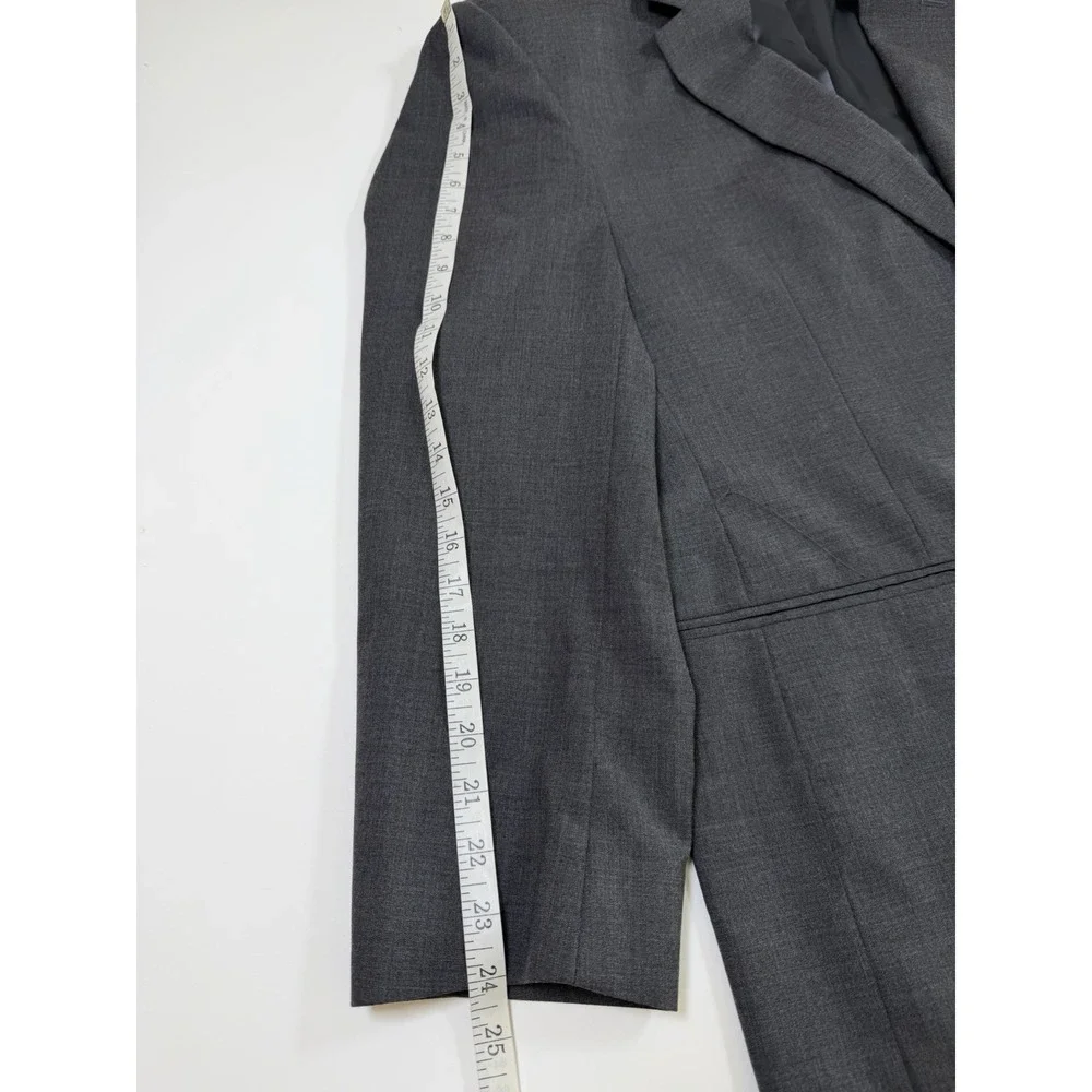Jos. A. Bank Men's Sz 44R Suit Blazer Jacket 100% Wool Gray Subtle Stripes